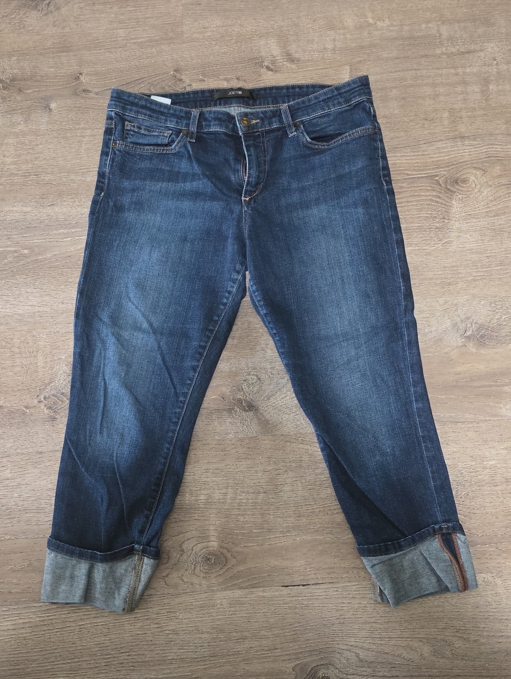 Apt. 9 Dark Blue Ankle Cuffed Jeans